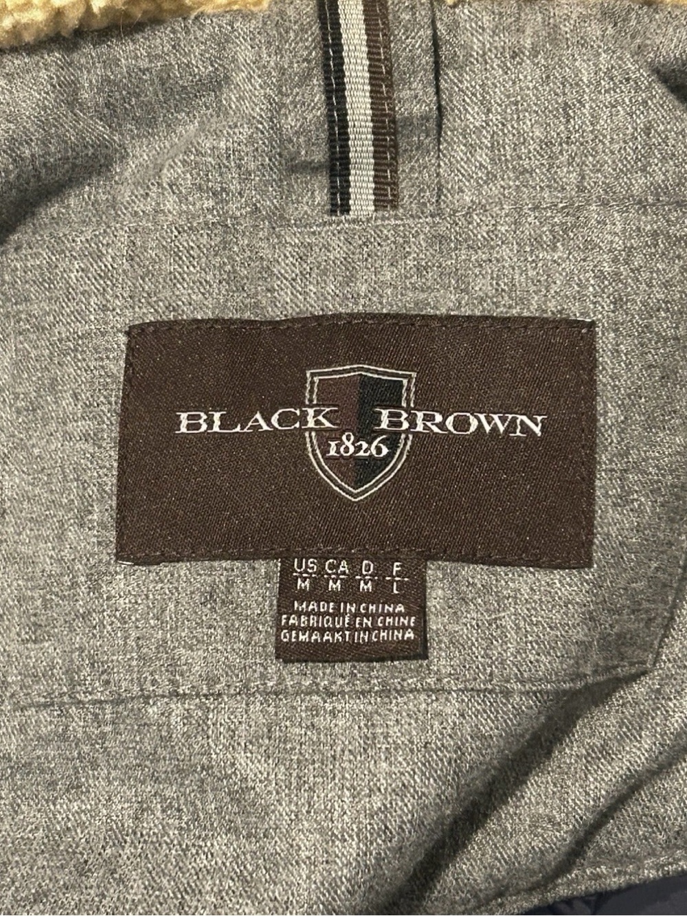 Men’s M Black Brown 1826 Grey Winter Parka - Raccoon Fur Hood - Great Condition - Picture 4 of 6